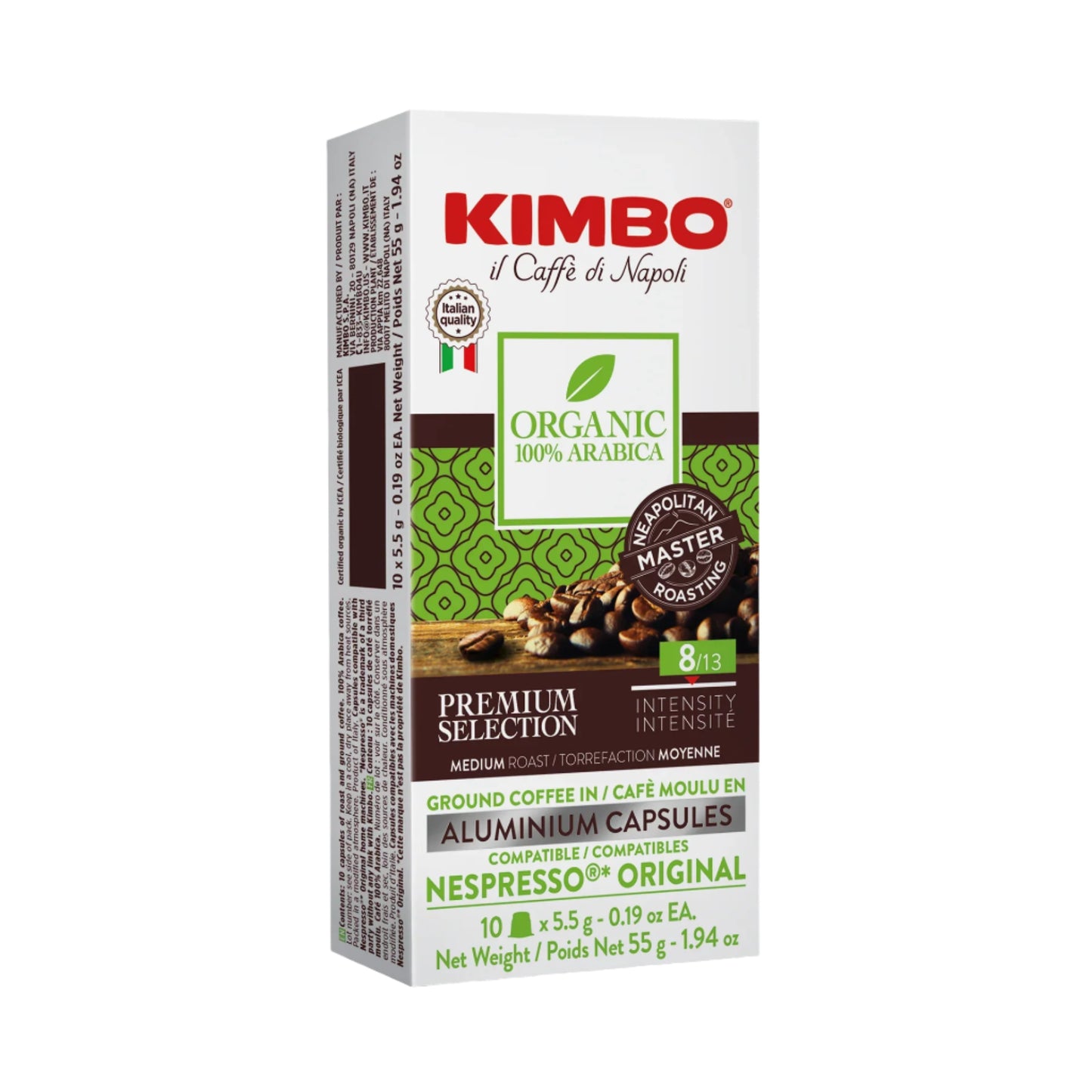Organic 100% Arabica Aluminum Capsules