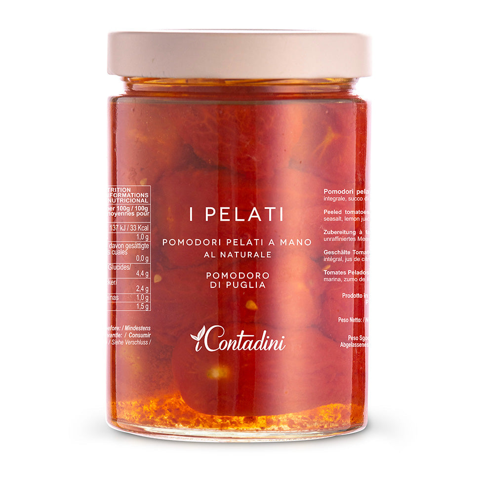 Whole Red Peeled Tomatoes in Brine