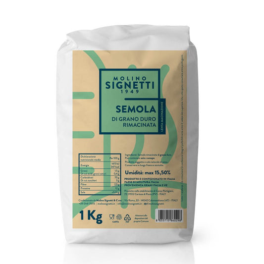 Remilled Hard Wheat Semolina